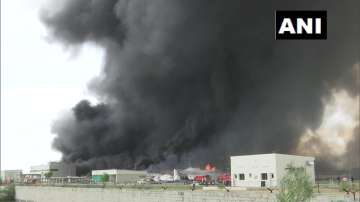 Massive fire breaks out at GIDC factory in Ahmedabad; 25 fire tenders reach spot