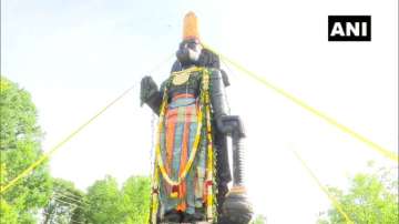 25 feet tall Lord Hanuman statue installed in US' Hockessin, country's 'tallest' statue of Hindu dei