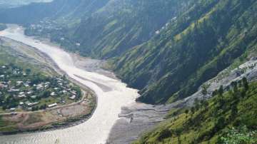 A stretch of the Jhelum River, as it flows through PoK