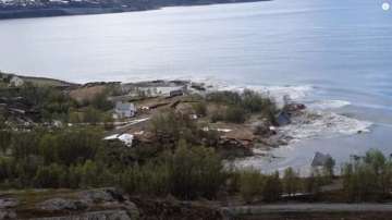 Landslide in Norway sweeps houses, buildings into sea. See shocking video 