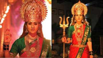 Fans awestruck over Nayanthara's beauty after her photos as goddess from Mookuthi Amman sets go vira