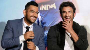 MS Dhoni with Sushant Singh Rajput