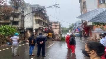 Trees and poles fall as 'Nisarga' makes landfall near Alibaug