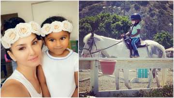 Sunny Leone takes daughter Nisha to first horse-riding lesson, shares adorable pics