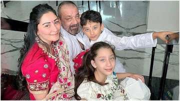 Sanjay Dutt misses wife Manyata and kids, shares adorable family picture 