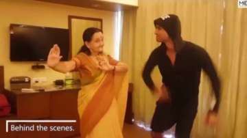 Sushant Singh Rajput grooving with onscreen grandmother during Dil Bechara shoot