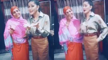 Video of Sapna Chaudhary dancing to tunes of 'Gajban Pani Le' with mother goes viral on internet. Se