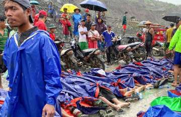 myanmar landslide