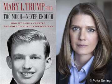 This combination photo shows the cover art for "Too Much and Never Enough: How My Family Created the