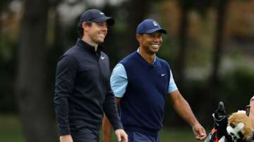 Five-time world champion Tiger Woods has been grouped with Rory McIlroy and Brooks Koepka at the prestigious Memorial Tournament in Ohio.