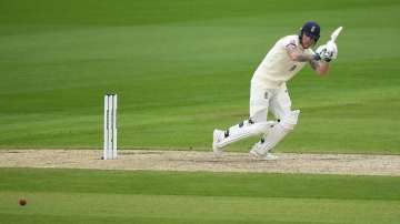 Ben Stokes in action against West Indies on day 4