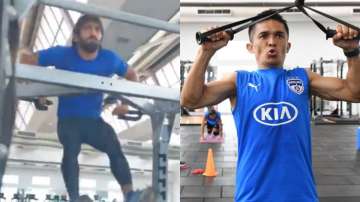 bajrang punia, sunil chhetri, bajrang punia sunil chhetri, sunil chhetri india, workout challenge