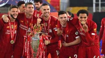 Always dreamed of this: Jordan Henderson after lifting Premier League trophy