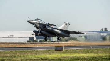 First ferry of Indian Air Force Rafales to reach Ambala Air Force Station on Wednesday.