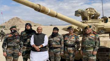 Defence Minister Rajnath Singh reviews security in Ladakh amid border row with China.