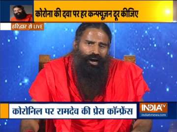 Swami Ramdev coronil press conference 