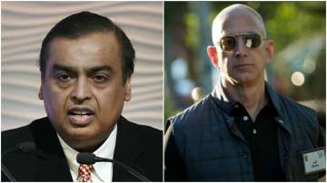 mukesh ambani reliance, jeff bezos amazon, reliance amazon, e pharma reliance amazon, reliance amazo