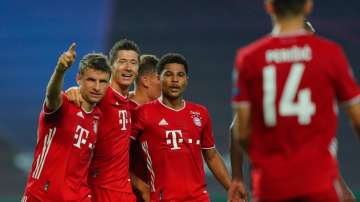 Bayern counterparts Thomas Müller and Robert Lewandowski and Serge Gnabry