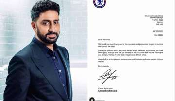 Chelsea fan Abhishek Bachchan receives best wishes from football club