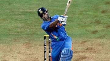 MS Dhoni hitting that iconic World Cup 2011 six