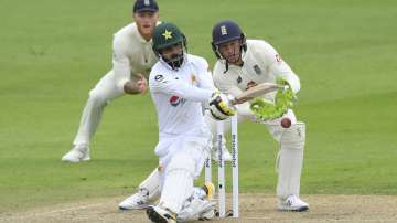 Shadab Khan during first Test against England