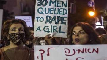 Thousands protest after 16-year-old girl allegedly gang-raped by 30 men in Israel hotel