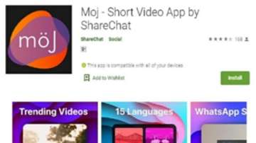 sharechat, moj by sharechat, tiktok, tiktok alternative sharechat moj, moj short video sharing app, 