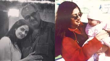 Remembering Sridevi through throwback photos with Janhvi, Boney Kapoor on 57th birth anniversary