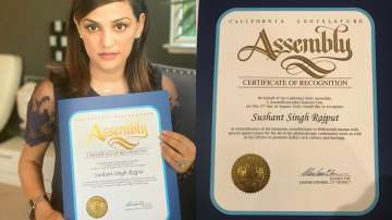 Late Sushant Singh Rajput honoured by California State Assembly, sister Shweta shares certificate