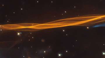  A small section of a Cygnus supernova captured by the Hubble telescope (Image credit: ESA/Hubble & 