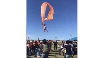 3-year-old girl lofted by kite in Taiwan