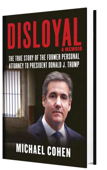 Michael Cohen's memoir 'Disloyal' about President Donald Trump will be released Sept. 8.