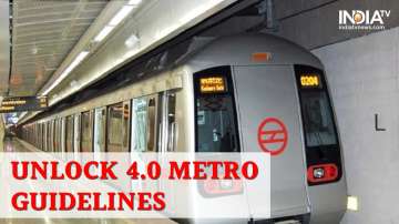 Unlock 4.0 Guidelines Metro train service