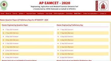 AP EAMCET 2020 Answer Key released. Direct link to download