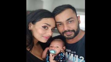 Indian cricketer Stuart Binny and television host Mayanti Langer have been blessed with a baby boy.
