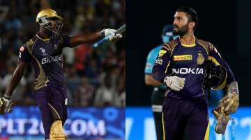 Andre Russell and Dinesh Karthik
