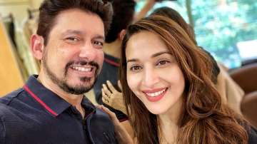 Madhuri Dixit's family pitches in to help out with her kitchen garden