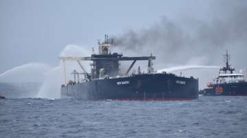 MT New Diamond catches fire again while being escorted by INS Sahyadri 