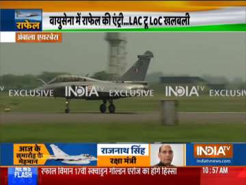 LIVE: First batch of 5 Rafale fighter jets formally inducted into IAF