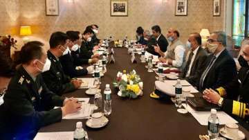 Defence Minister Rajnath Singh meets Chinese counterpart in Moscow, Russia.
