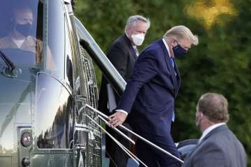  President Donald Trump arrives at Walter Reed National Military Medical Center, in Bethesda, Md., F