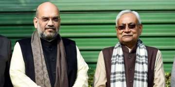 Union Minister Amit Shah and Bihar Chief Minister Nitish Kumar