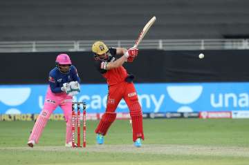 ABD Villiers in action on Saturday.
