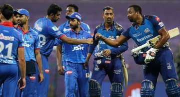 Mumbai Indians after registering a five-wicket victory over Delhi Capitals in the last meeting between the two.