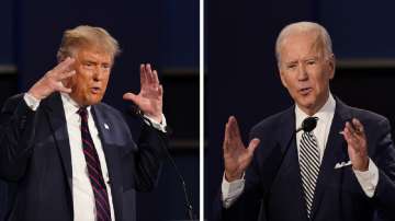 US President Donald Trump and Domecratic Presidential candidate Joe Biden