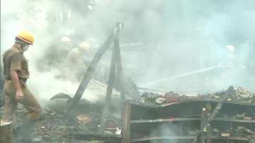 West Bengal: Fire breaks out at idol godown in Kolkata