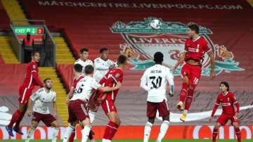 Liverpool in action against Arsenal