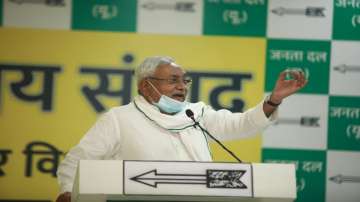 Nitish Kumar addresses first virtual rally post announcement of the ruling NDA's seat-sharing formula.