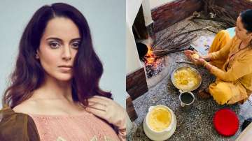 Kangana Ranaut shares picture of her mother making season's first 'makki ki roti'