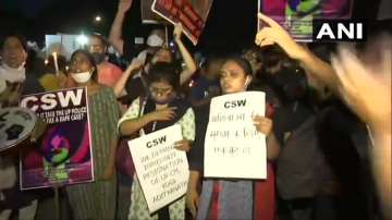 Hundreds gather at Jantar Mantar to demand justice for Hathras victim, CM Kejriwal joins in 
